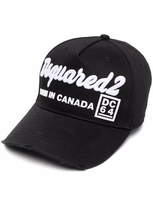Dsquared2 Born in Canada DC64 Cap Black - Image 1