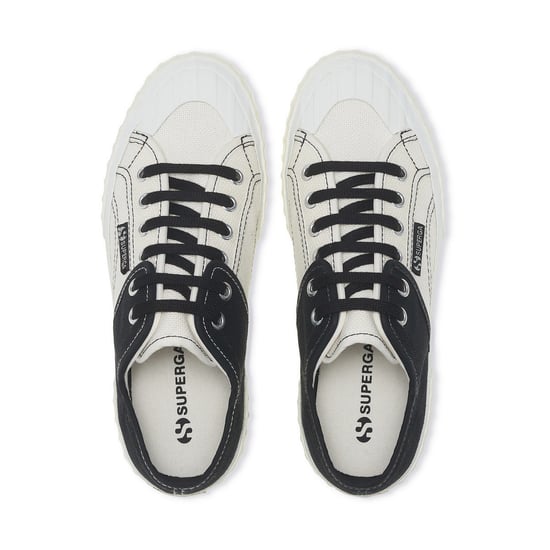 Superga Womens/Ladies Colour Block Trainers (Black/Blue) (Black/Blue/Orange) - Image 3