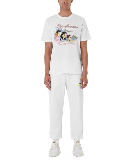 Casablanca La Liaison Design Vit T-shirt - Image 1