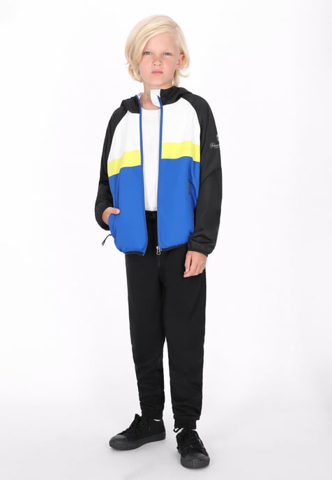 Schmuddelwedda Anorak jongens (kinderen) Koningsblauw kleurblok - Image 2