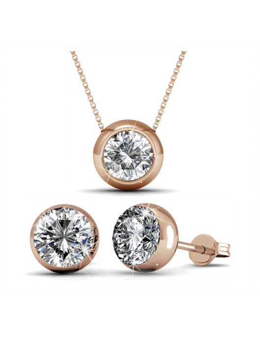 kopia av Moon Set - roséguld och kristall - Image 1
