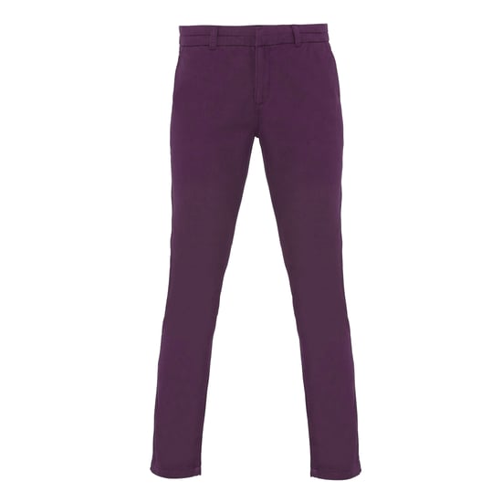 Asquith & Fox Womens/Ladies Casual Chino Trousers (Purple) - Image 1