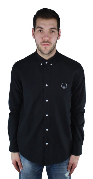Kenzo F855CH4001LB 99 Black Casual Shirt