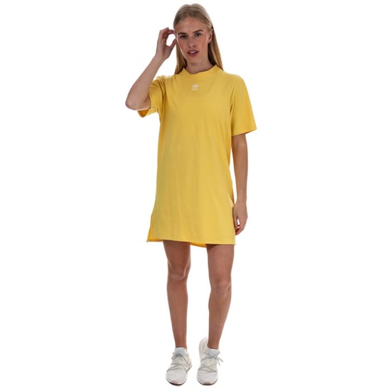 Women's adidas Originals Trefoil Dress Yellow 6in Yellow