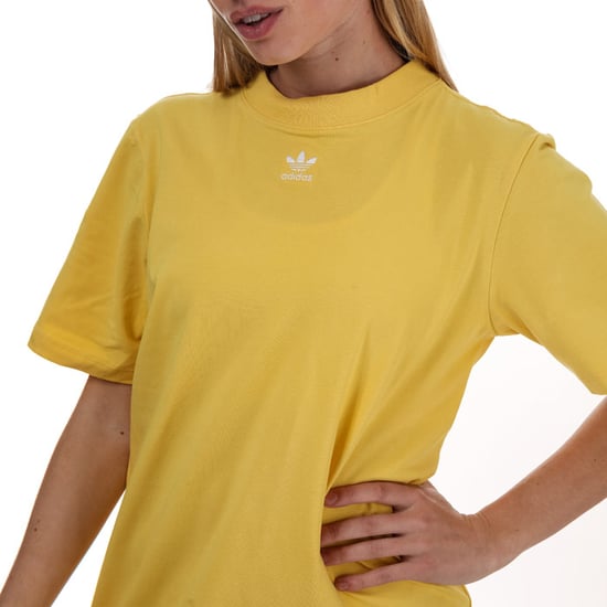 Women's adidas Originals Trefoil Dress Yellow 6in Yellow