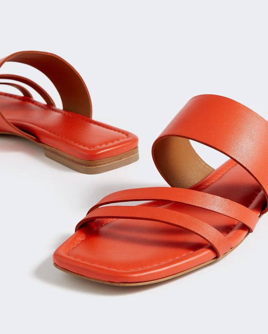 Karla Leather Slider Sandal