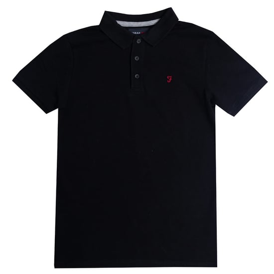 Boy's Farah Junior Bugsworth Polo Shirt in Black
