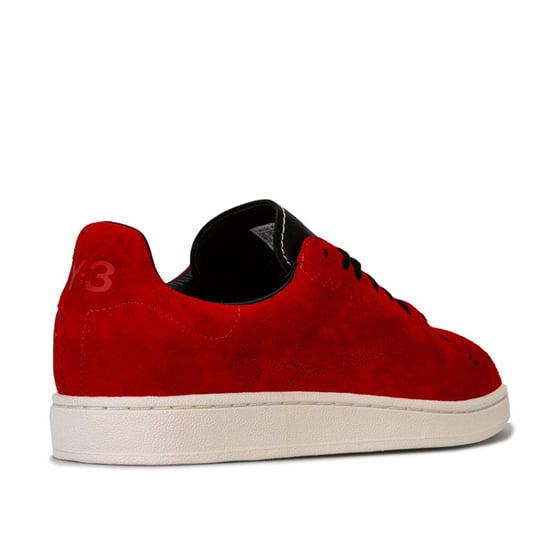 Men's Y-3 Yohji Court Trainers in red black - Image 3