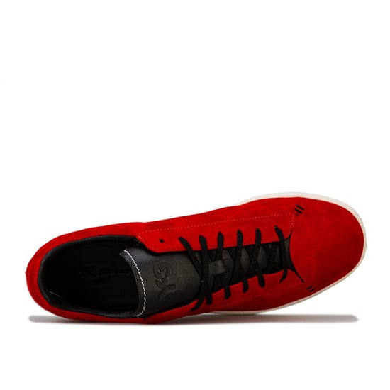 Men's Y-3 Yohji Court Trainers in red black - Image 5