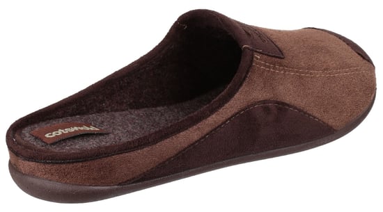 Cotswold Westwell Stoffen Heren Bruine Pantoffels - Image 2