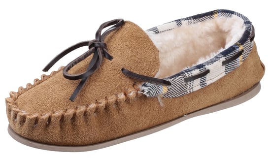Cotswold Kilkenny Sammets Tofflor I Beige För Kvinnor - Image 6