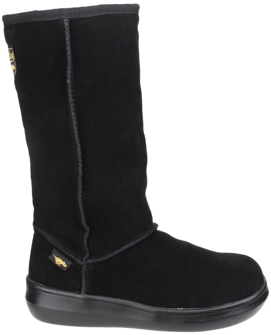 Women's Rocket Dog Sugar Daddy Suede Winter Boots in Black - Image 5