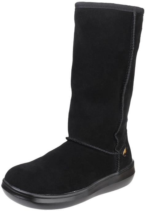 Women's Rocket Dog Sugar Daddy Suede Winter Boots in Black - Image 6