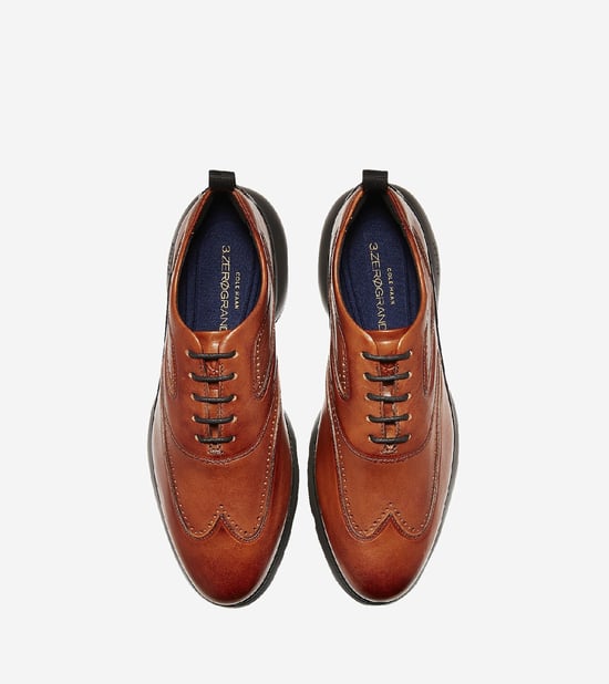 3.ZEROGRAND Wingtip Oxford Lace Up Shoe
