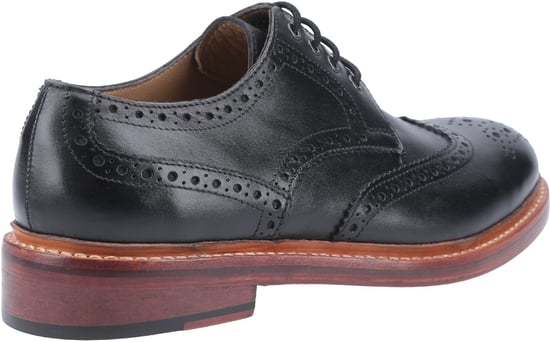 Cotswold Quenington Zwarte Leren Veterschoenen Voor Heren - Image 2