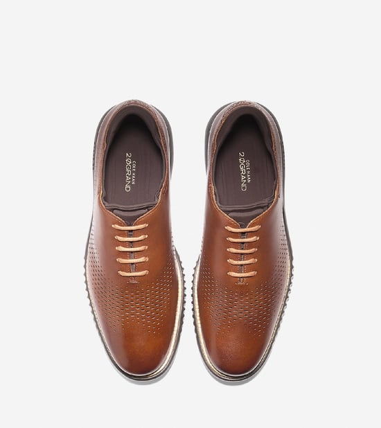2.Zerogrand Laser Wing Oxford Lace Up Shoe