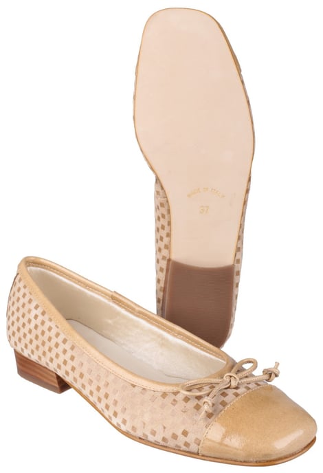 Andros Patent/Suede women's Ballerina