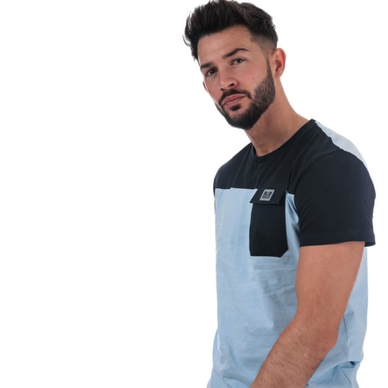 Men's Weekend Offender Gitarama Pocket T-Shirt in sky - Image 6