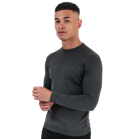 Men's Henri Lloyd Cotton Round Neck Jumper in Grey