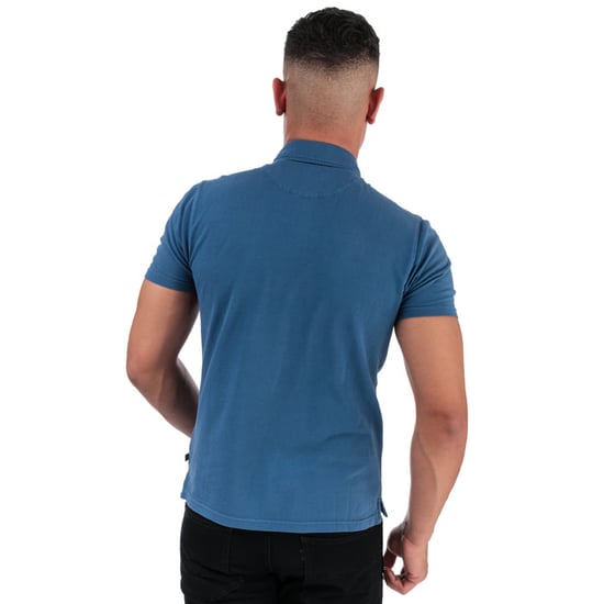 Men's Henri Lloyd Salted Piquet Polo Shirt in Blue - Image 2