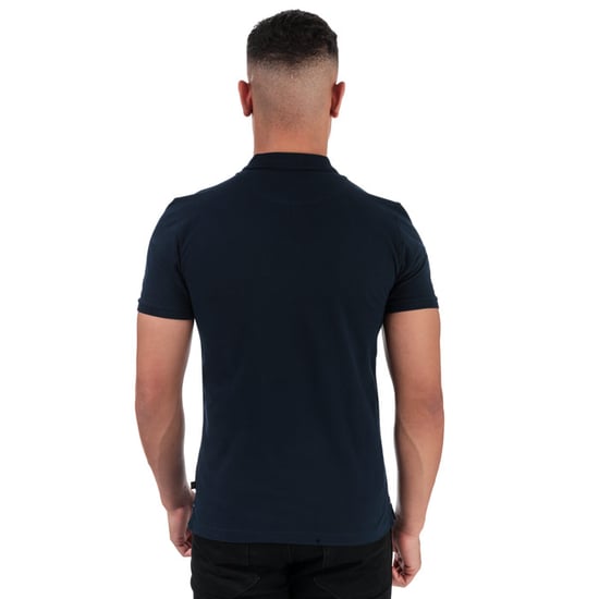Men's Henri Lloyd Cotton Piquet Patch Polo Shirt in Blue - Image 2