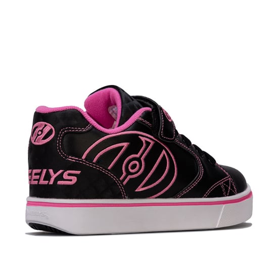 Girls' Heelys Children Vopel X2 Skate Shoes in black pink - Image 3