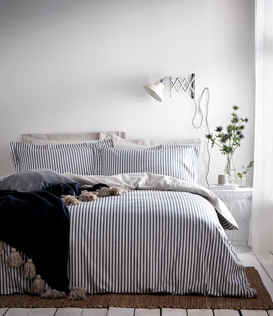 Hebden Duvet Set Navy/Grey - Image 1