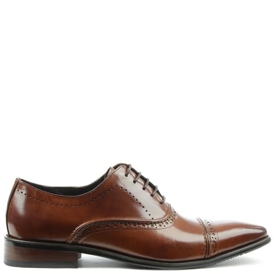 Daniel Holnest Leather Square Toe Brogue
