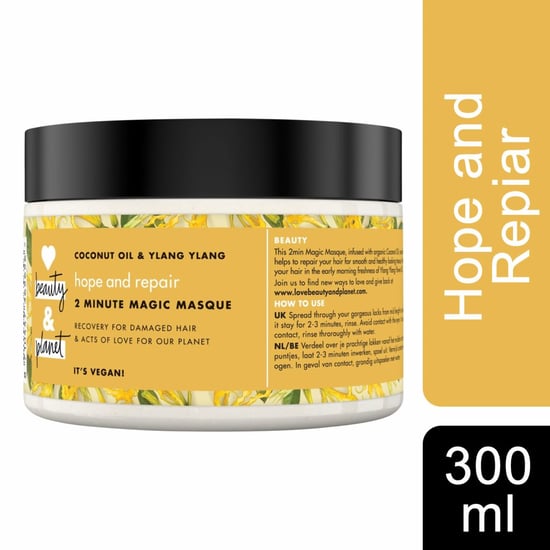 Love Beauty & Planet Hope and Repair Coconut Oil & Ylang Ylang 2 Minute Magic Masque 300ml (Pack of 3)