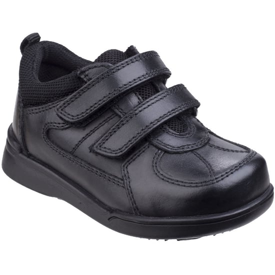 Hush Puppies Boys Liam Durable Back To School Leather Smart Shoes