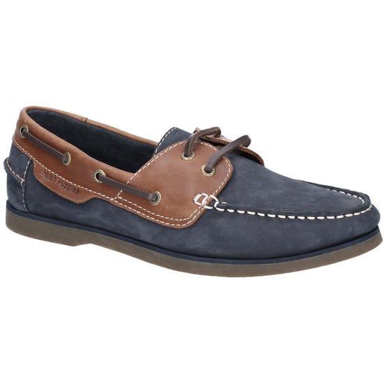 Hush Puppies Mens Henry Classic Lace Up Leather Boat Shoes - Image 1