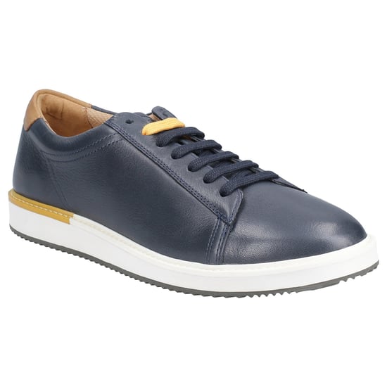 Hush Puppies Mens Heath Bounce Plus Leather Plimsolls Shoes
