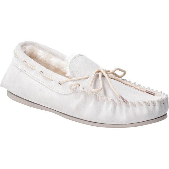 Hush Puppies Womens Allie Suede Faux Fur Lined Cozy Slippers - Image 1