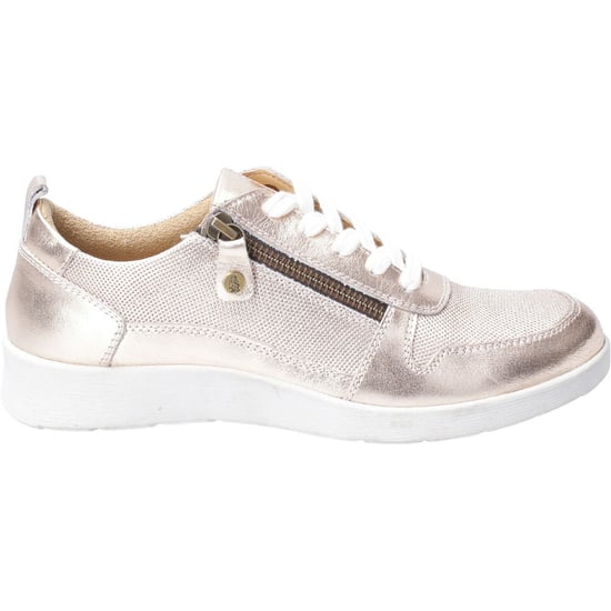 Hush Puppies Womens Roo Zip Up Lace Up Light Casual Shoes