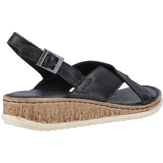 Hush Puppies Dam Elena Cross Over Wedge Sandaler - Image 3