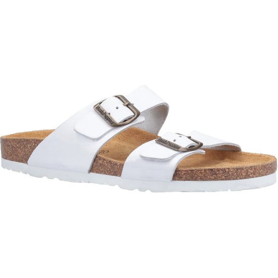 Hush Puppies Womens Kylie Leather Mule Slider Sandals