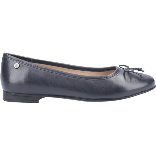 Hush Puppies Womens Naomi Leather Slip On Ballet Shoes - Image 2