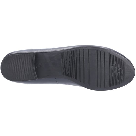 Hush Puppies Womens Naomi Leather Slip On Ballet Shoes - Image 4