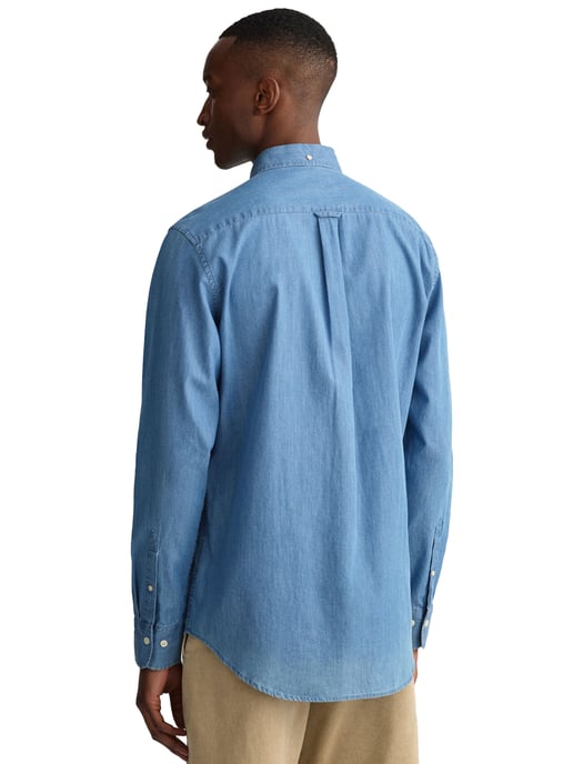 Gant Mens Regular Fit Shirt | The Indigo Shirt - Image 2