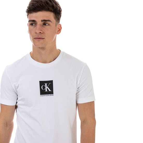 Calvin Klein slimfit T-shirt van biologisch katoen met logo voor heren, wit - Image 4