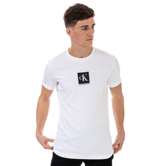 Calvin Klein slimfit T-shirt van biologisch katoen met logo voor heren, wit - Image 6