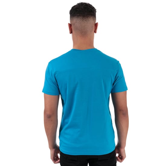 Men's Calvin Klein Round Logo T-Shirt in Blue - Image 2