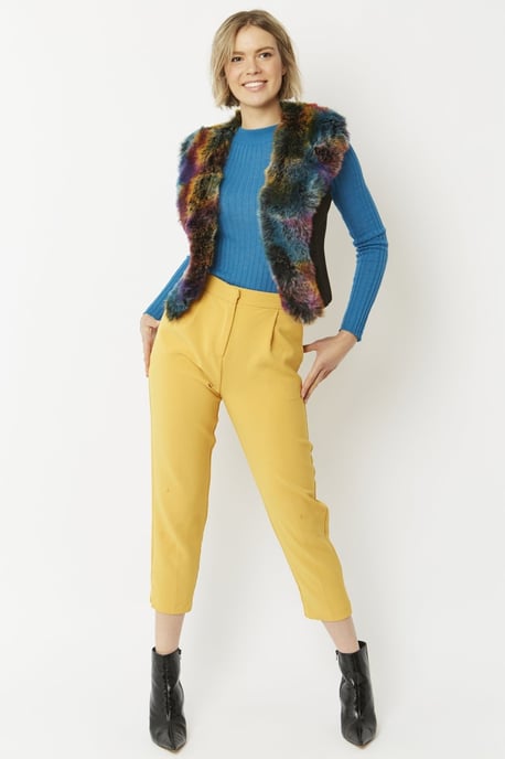Luxury Faux Fur Suede Gilet