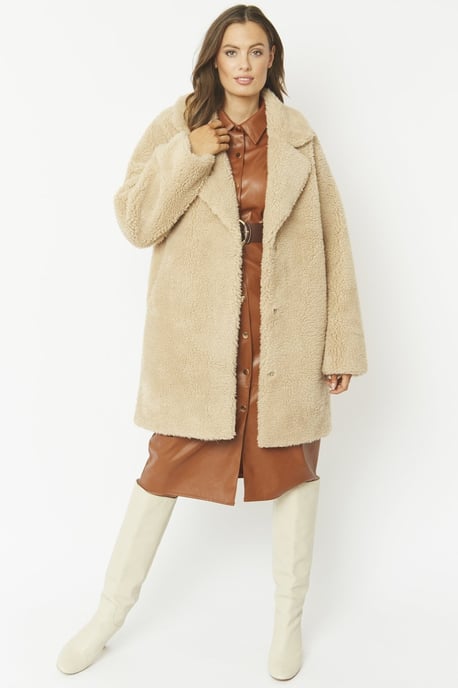 Faux Shearling Reversible Coat