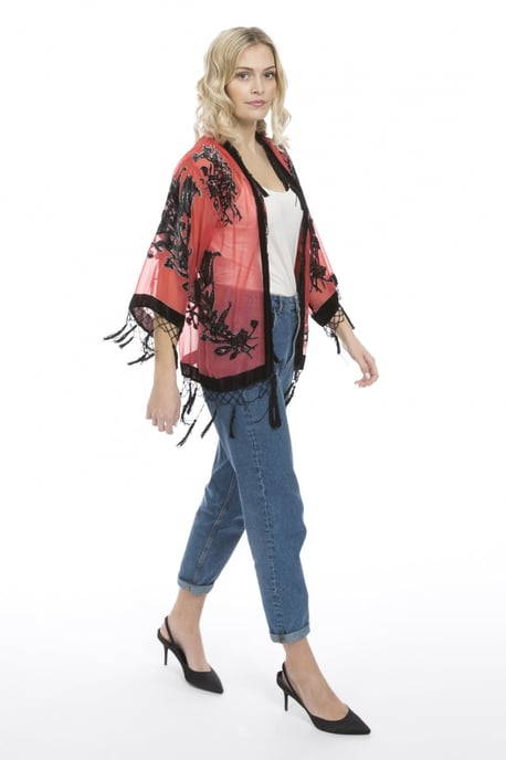 Silk Devore Short Jacket