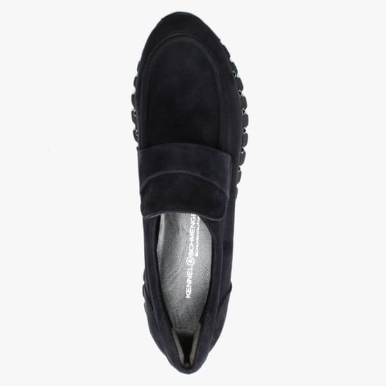 Kennel & Schmenger Flute Suede Studded Sole Loafers