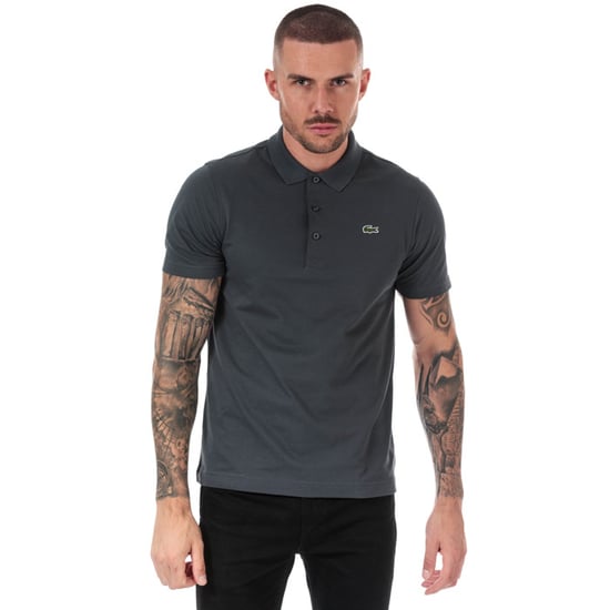 Men's Lacoste Regular Fit Tennis Lightweight Polo Shirt in Charcoal - Image 1