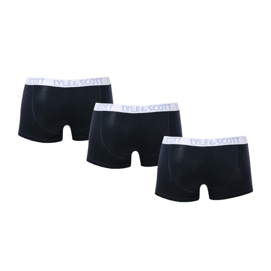 Boy's Lyle And Scott Junior 3 Pack Solid Boxers in Navy