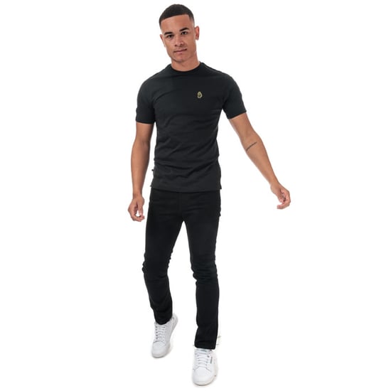 Men's Luke 1977 Trouser Tape T-Shirt in Black