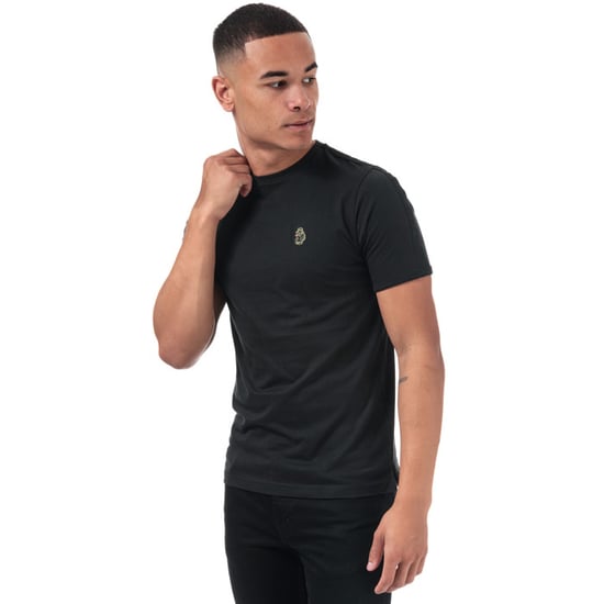 Men's Luke 1977 Trouser Tape T-Shirt in Black